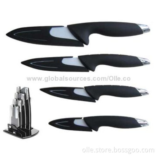 Colored ABS Handle Chef's Knife Set with Zirconia Oxide Blade